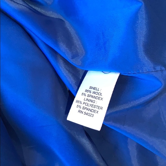 Banana Republic | blue peplum wool dress - Picture 6 of 6